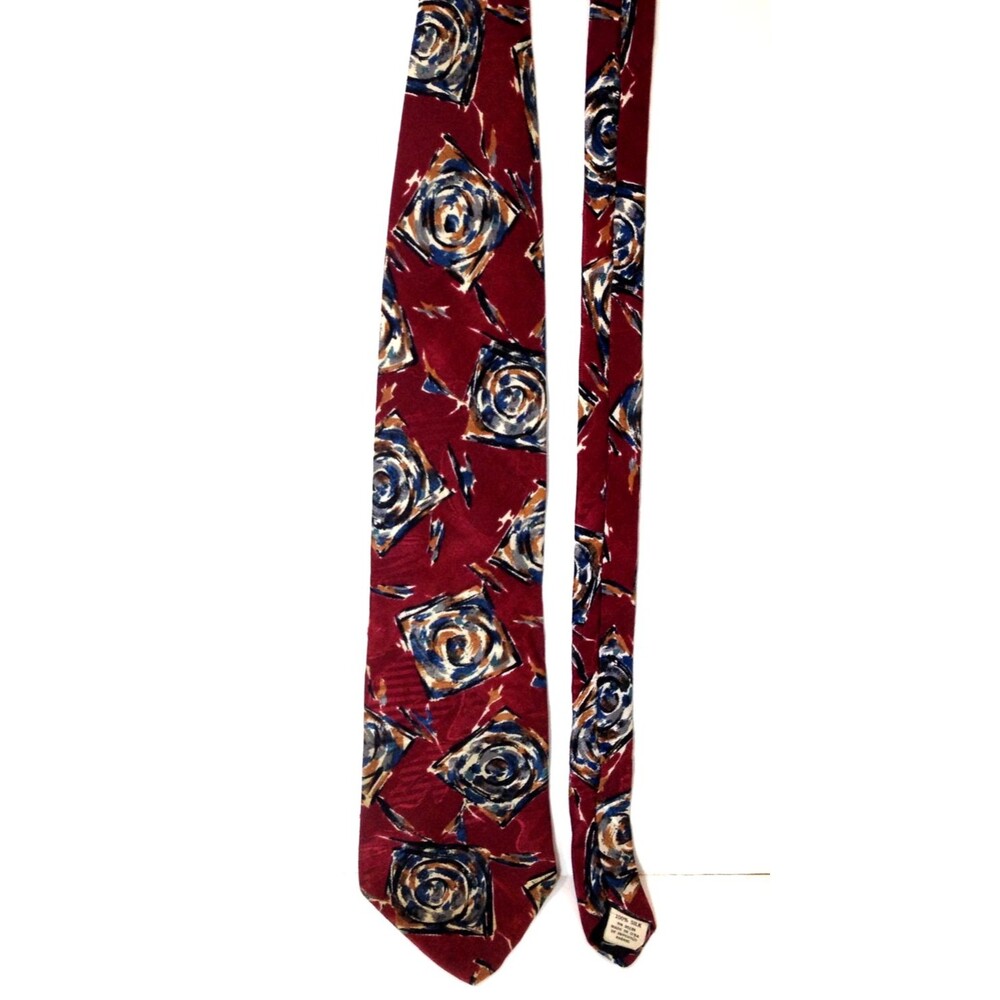 Vintage Bench Mark Designer Neck Tie 62" Silk Made in the USA